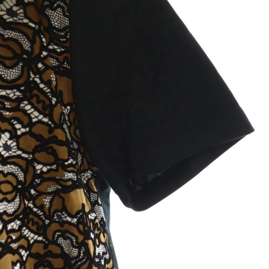 LOUIS VUITTON（ルイ・ヴィトン） ワンピース ひざ丈 切替 シルク XL