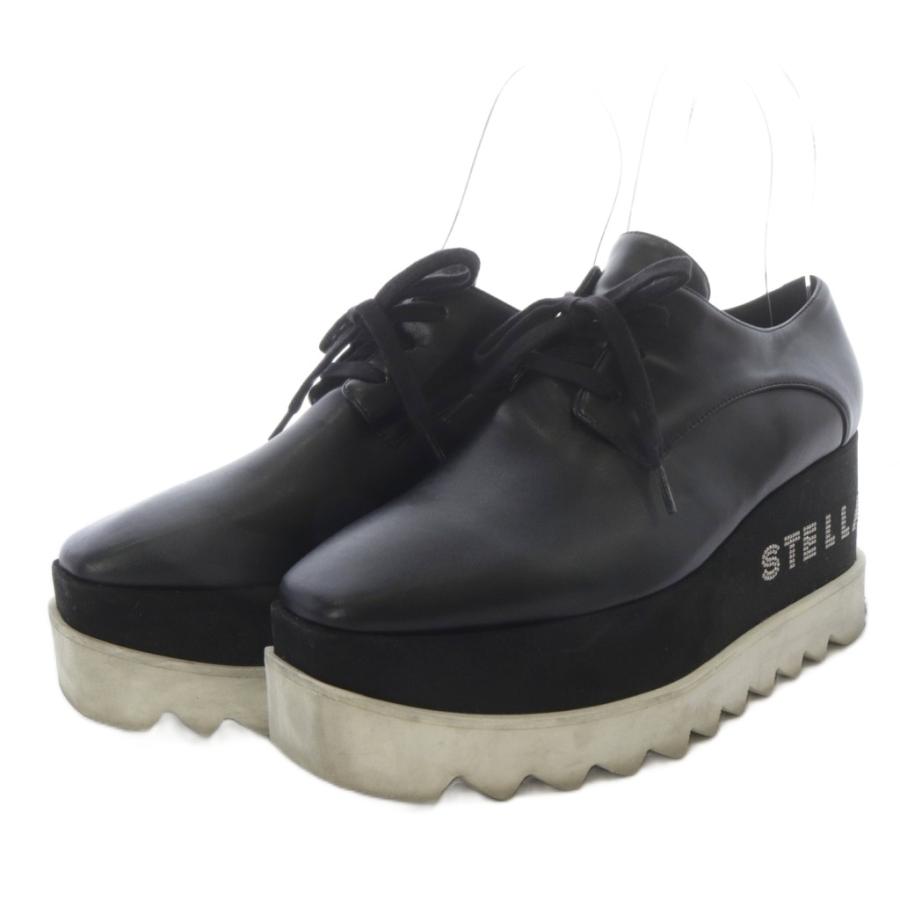 STELLA McCARTNEY ブラックレザーシューズ ステラマッカートニー STELLA McCARTNEY エリス ローファー