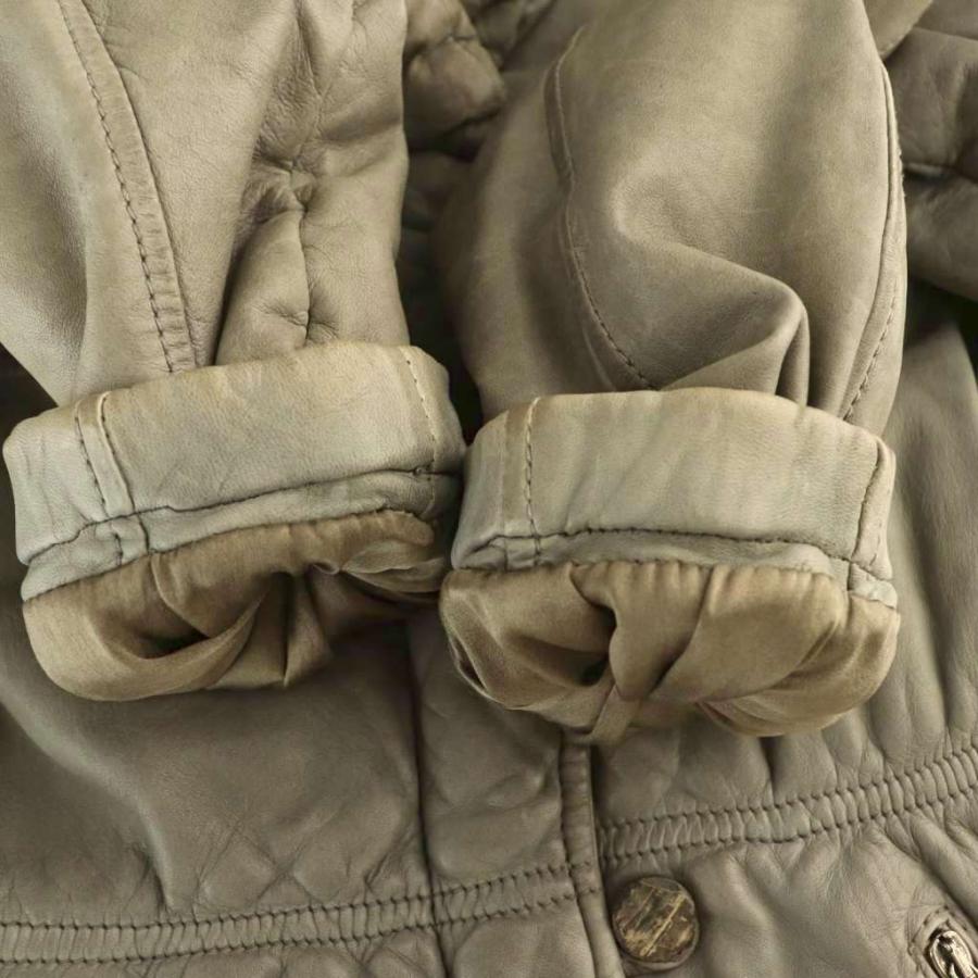 ジョルジオブラット GIORGIO BRATO レザーダウンジャケット アウター