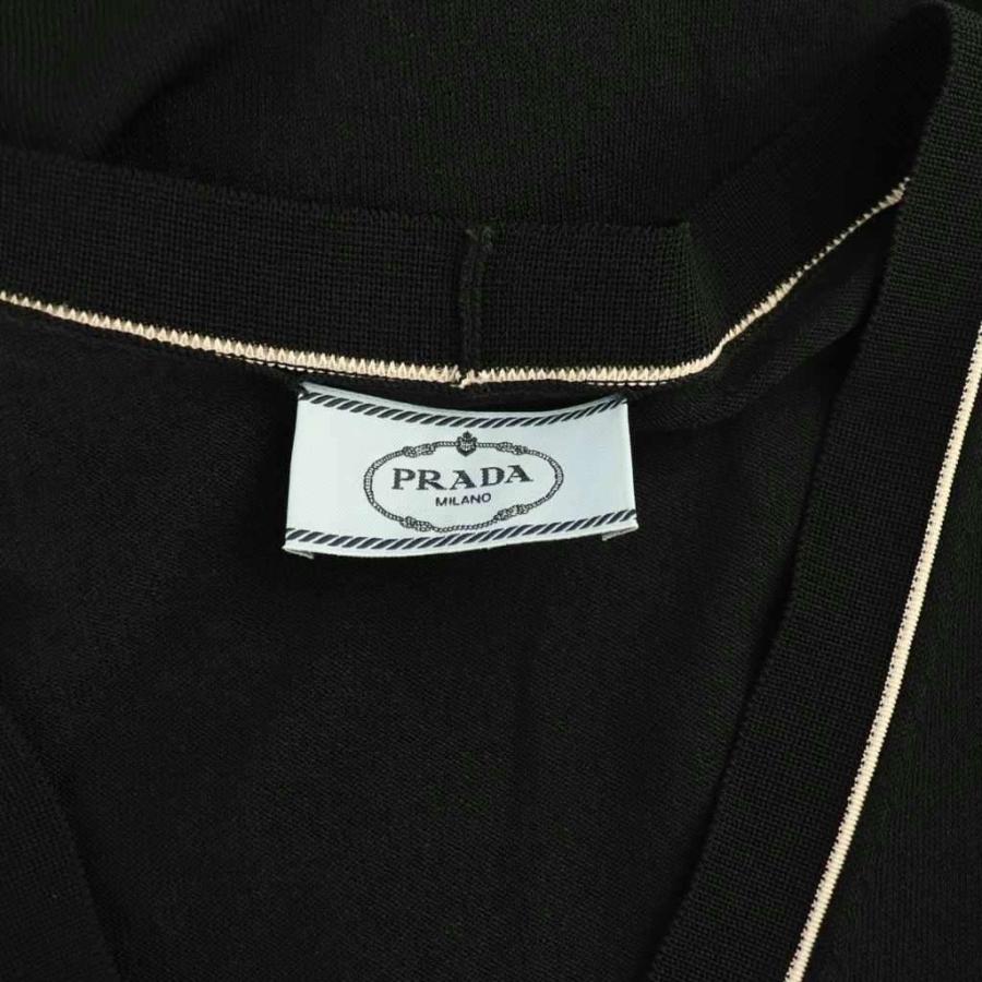 PRADA（プラダ） PRADA 14年 カーディガン 38 ブラック ライトベージュ