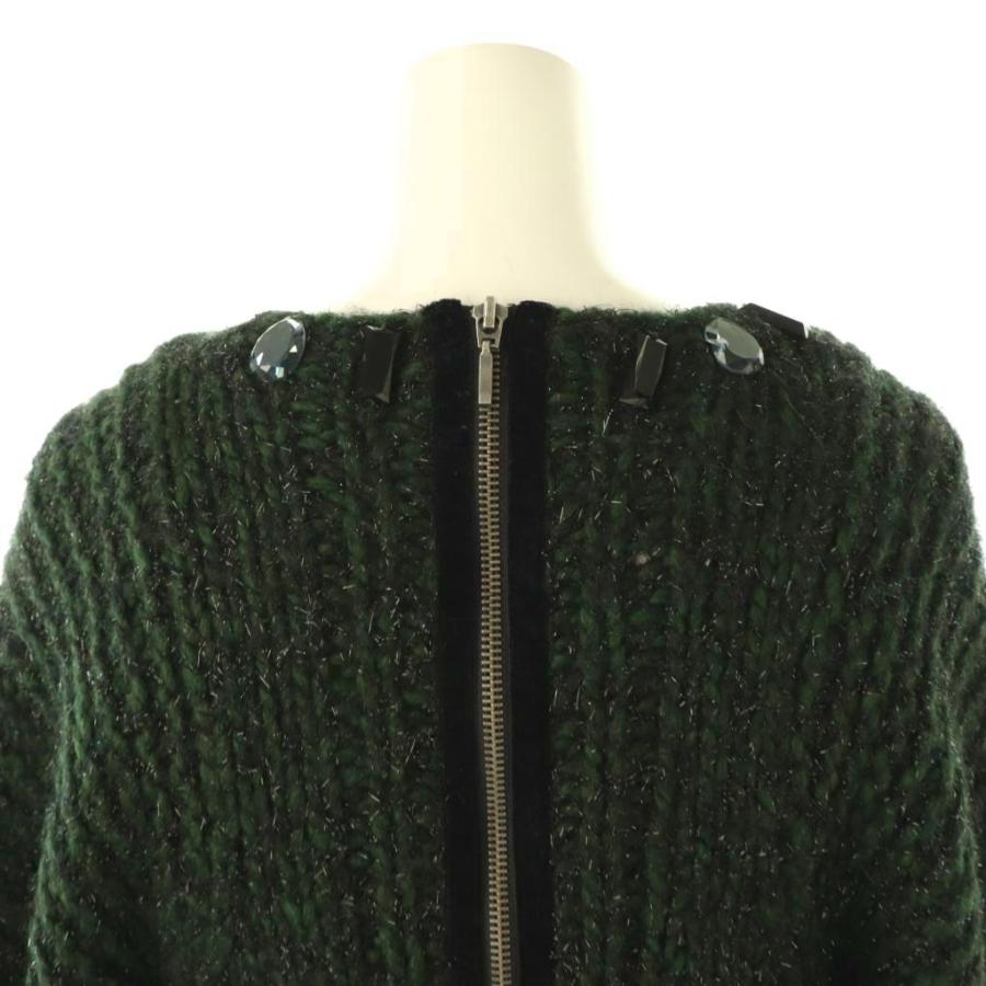 Zhor&Nema　ゾー&ネマ ゾー&ネマ Zhor&Nema ラメニット セーター プルオーバー ビジュー装飾