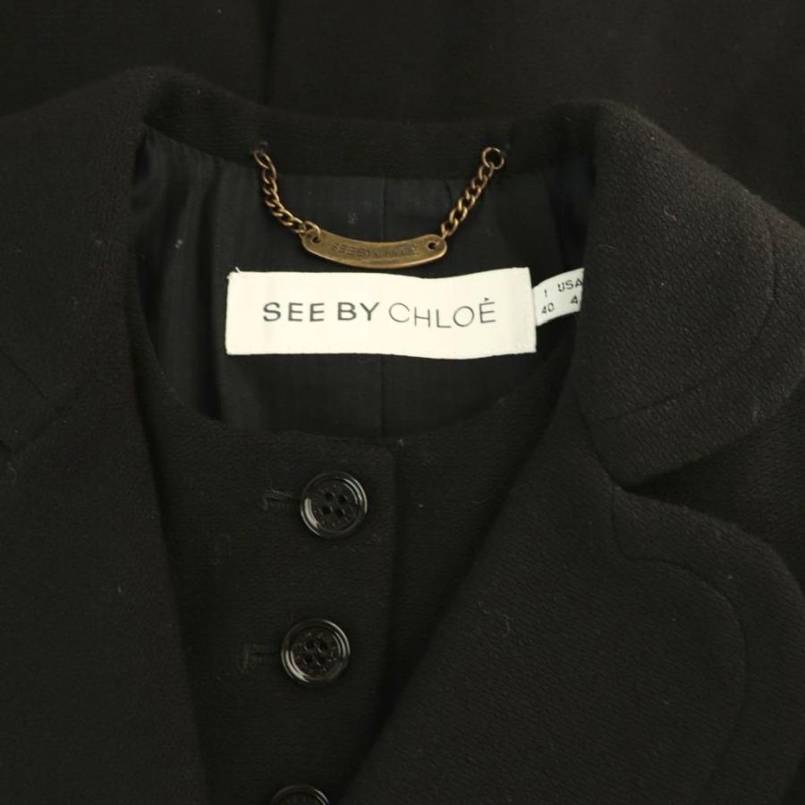 SEE BY CHLOE（シーバイクロエ） コート レイヤード ウール ミドル 40