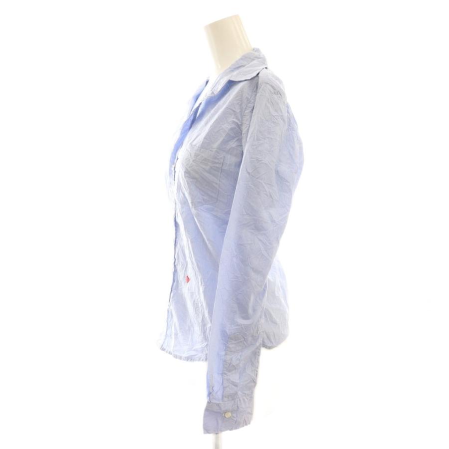 希少S＊極美品＊フランクアンドアイリーン Eileen コットンストライプシャツ フランク&アイリーン Frank&Eileen ストライプシャツ ブラウス XXS