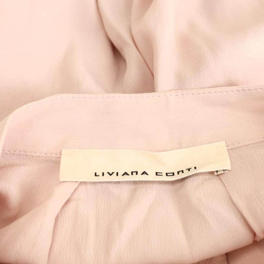 リビアナコンティ Conti シルク混 ブラウス 38 スモークピンク /ES リビアナコンティ Liviana Conti シルク混 ブラウス 38 スモークピンク