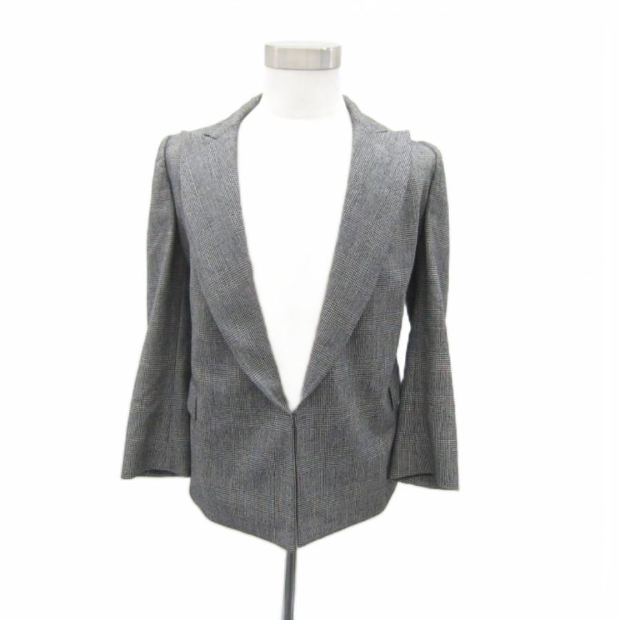 ブリオーニ BRIONI テーラードジャケット ミドル丈 グレンチェック柄 