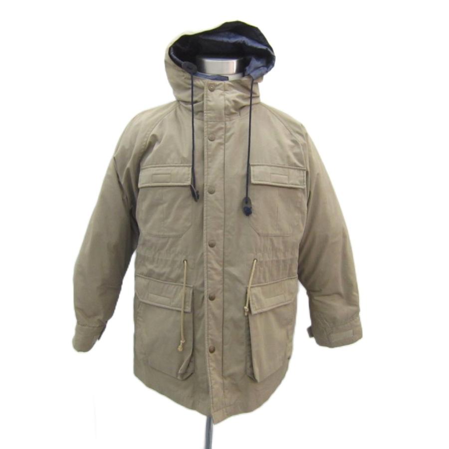 CEBEX ダウンジャケット ミドル丈 フード付き M ベージュ ライナー付き