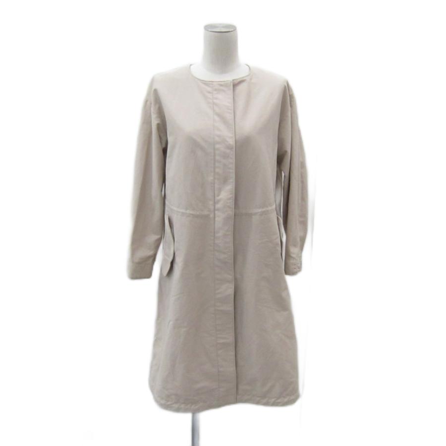UNTITLED（アンタイトル） ノーカラーコート スプリングコート ロング