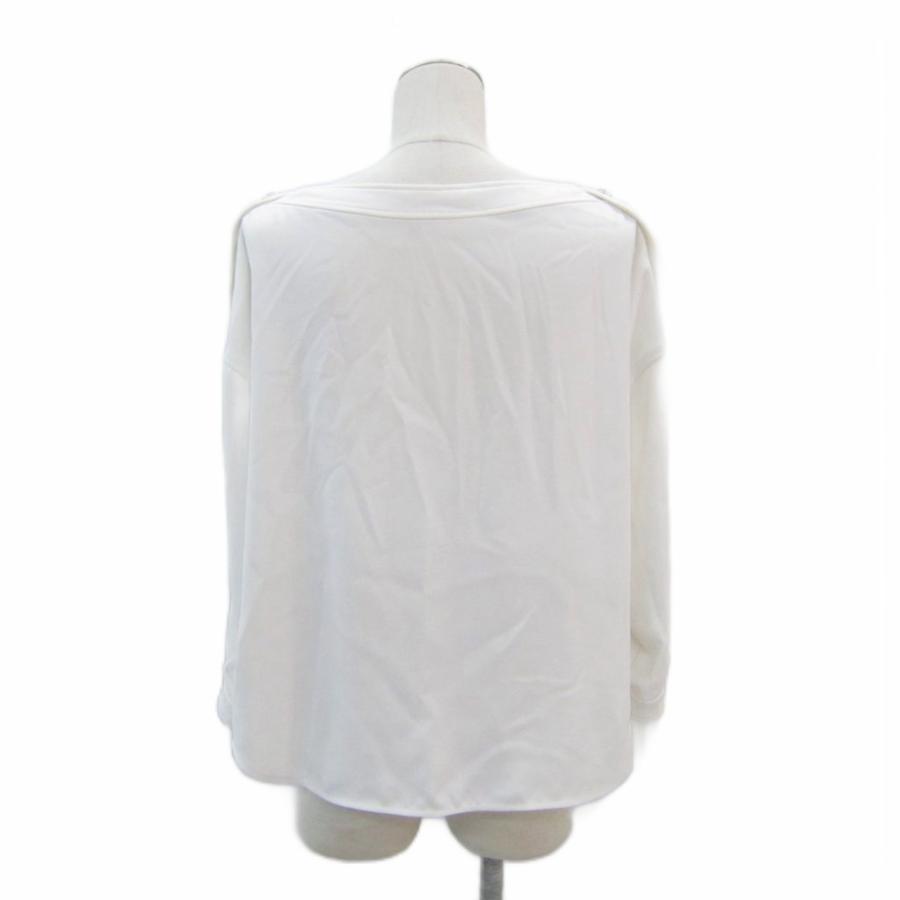 アディアム ADEAM ブラウス カットソー 長袖 0 XS 白 ホワイト ボート