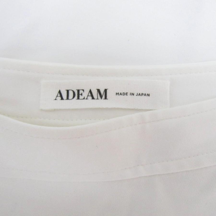 アディアム ADEAM ブラウス カットソー 長袖 0 XS 白 ホワイト ボート
