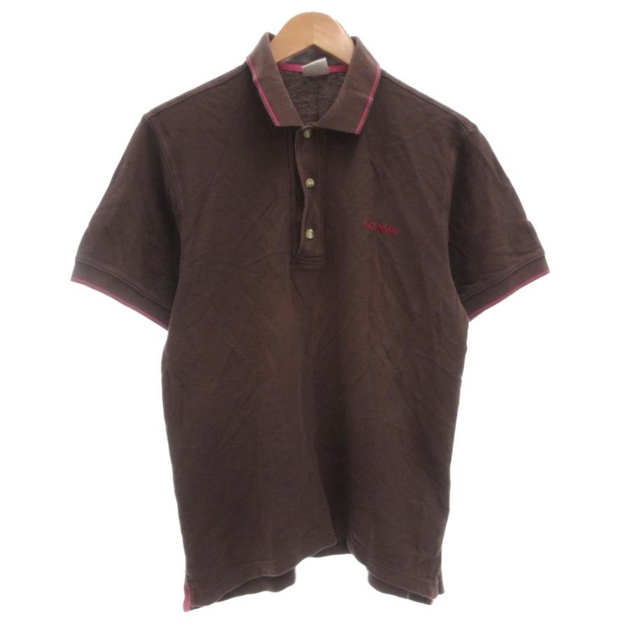 美品/XL HERMES 半袖ポロシャツ 刺繍ロゴ　ヴィンテージ　ライトブラウン 美品/XL HERMES 半袖ポロシャツ 刺繍ロゴ ヴィンテージ ライトブラウン