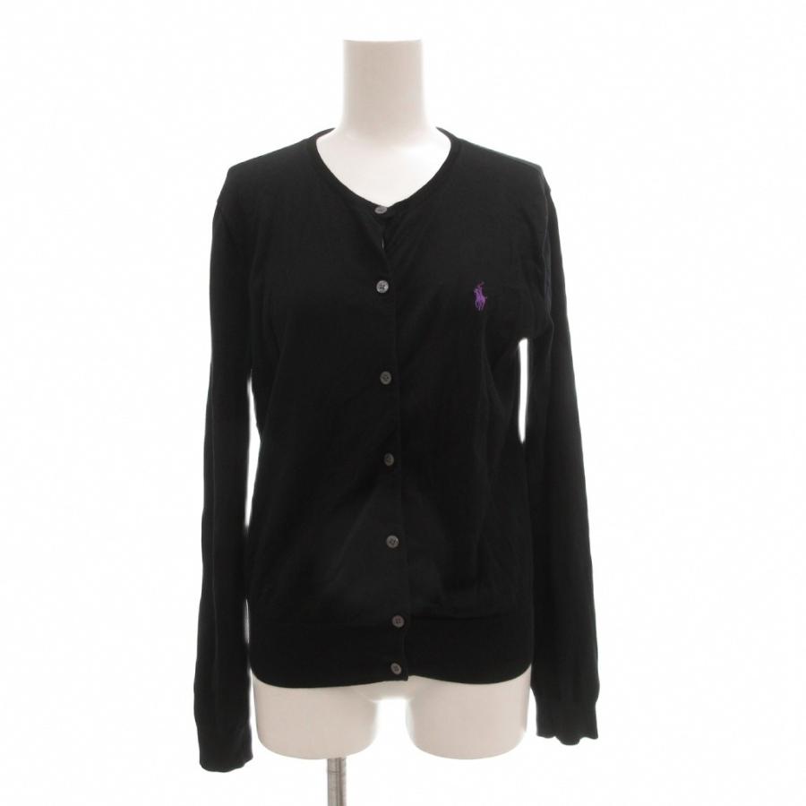 【正規品】ポロラルフローレン Mサイズ コットンカーディガン 長袖 黒 ブラック ポロ ラルフローレン POLO RALPH LAUREN カーディガン ニット M 長袖