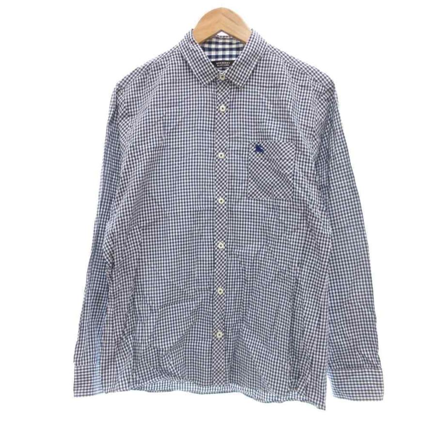 BURBERRY BLACK LABEL（バーバリーブラックレーベル） 長袖シャツ 3 青