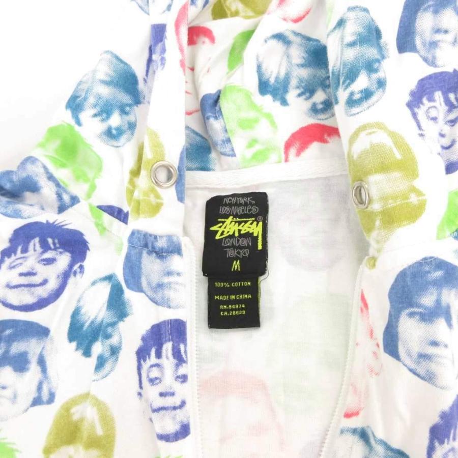 STUSSY（ステューシー） パーカー フーディー ジップアップ M 白