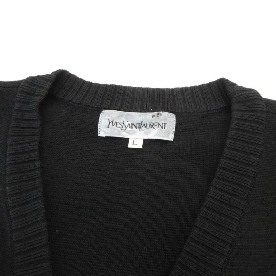 美品✨YVES SAINT LAURENT 半袖カーディガンリネン入ヴィンテージ 