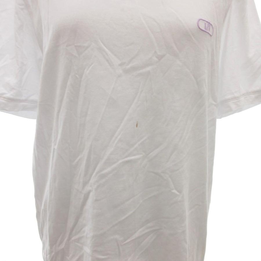 FENDI（フェンディ） FENDI Tシャツ カットソー ロゴ刺繍 半袖 L 白