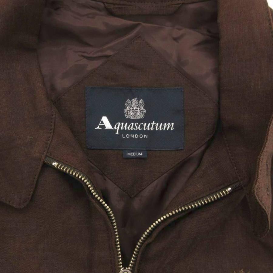 アクアスキュータム AQUASCUTUM ジャケット ブルゾン 麻 リネン
