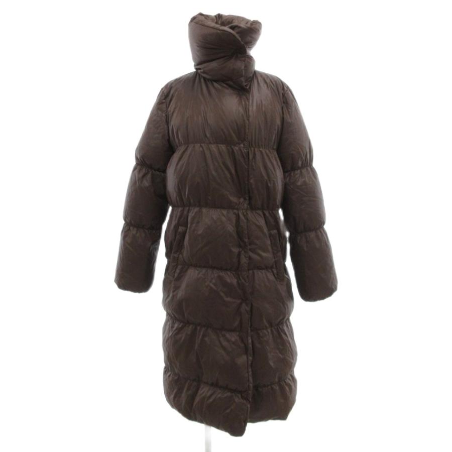 theory（セオリー） ダウンコート ロング スタンドカラー 2 茶