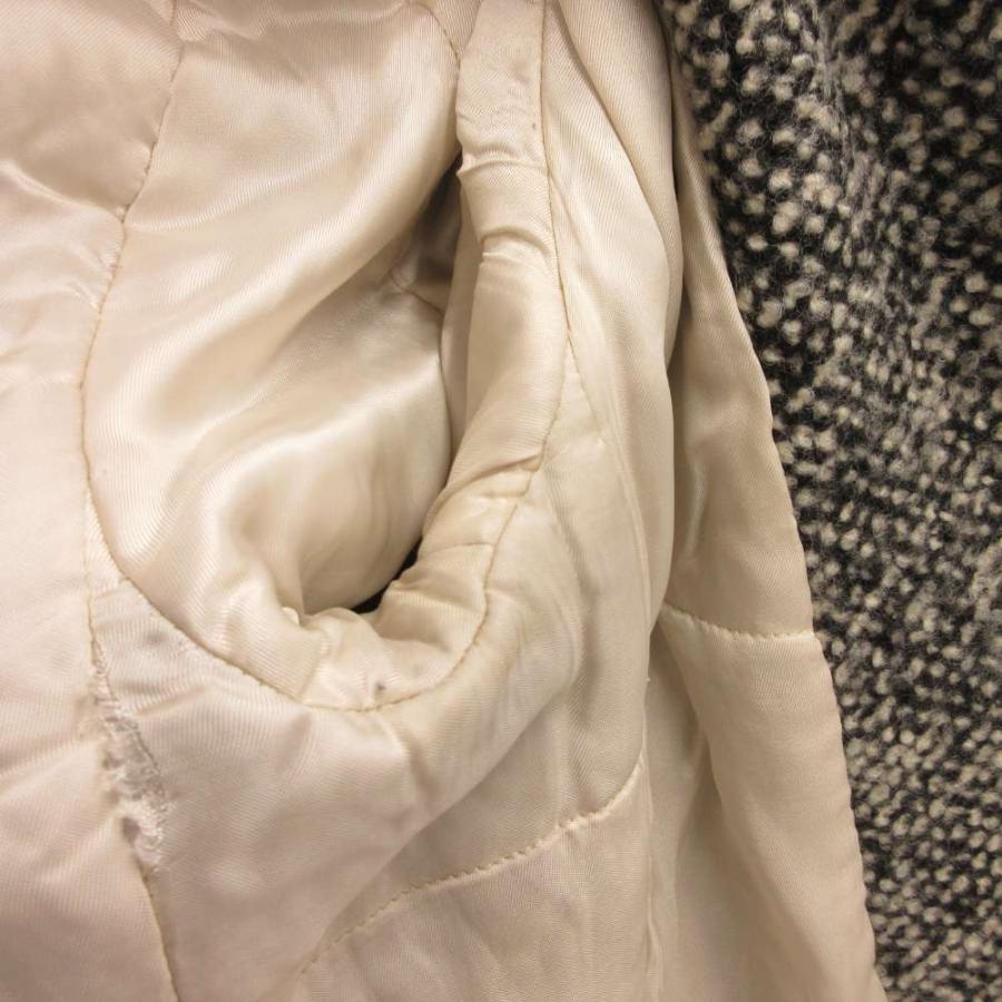 シーバイクロエ SEE BY CHLOE ハーフコート ミドル丈 ツイード ビッグカラー 34 グレー /JS ■GY53 レディース | SEE BY CHLOE | 07