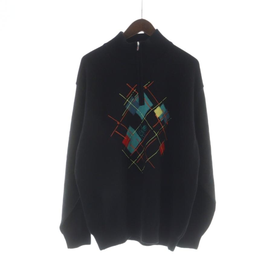 ケンゾー KENZO ヴィンテージ ニット カットソー ハイネック 長袖 ロゴ 