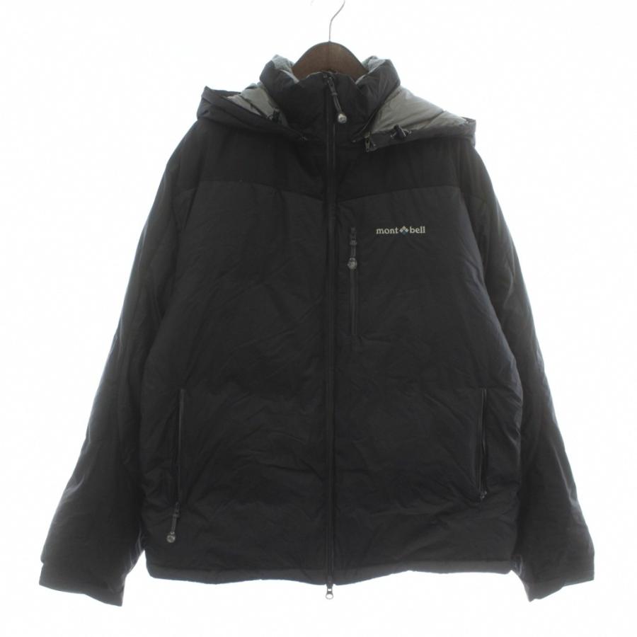 mont-bell ブラック 冬用ジャンパー フード付 サイズXL モンベルの冬用ジャケット！フード付きなどメンズ用ジャケットの