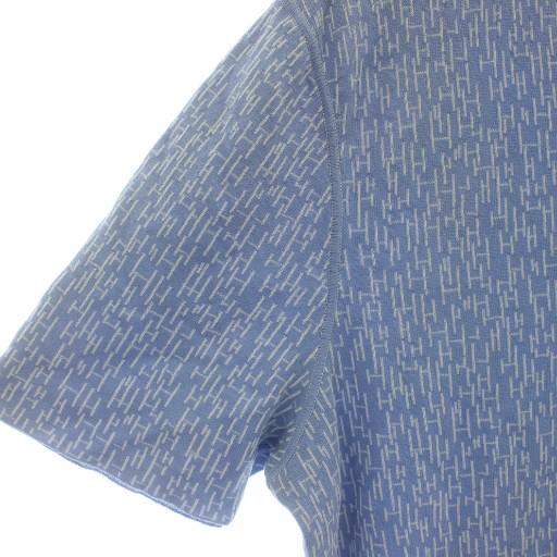 HERMES（エルメス） HERMES Tシャツ ニット 半袖 Vネック Hロゴ 総柄 L