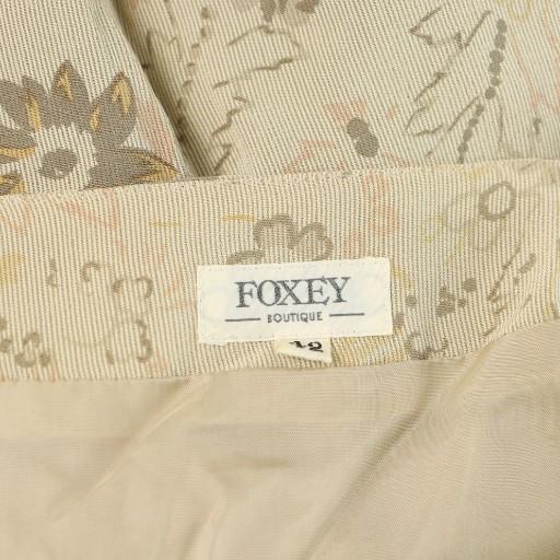 FOXEY（フォクシー） ロングワンピース レトロ フレア ロゴ 五分袖