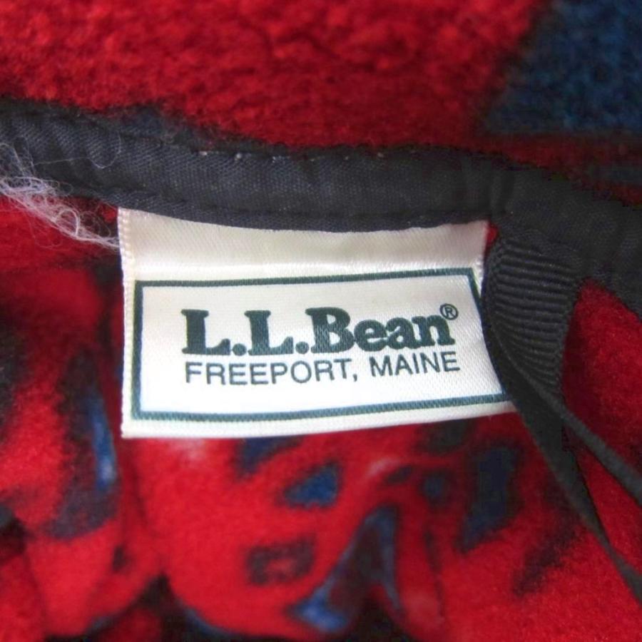 エルエルビーン L.L.BEAN フリースジャケット プルオーバー レッド 赤