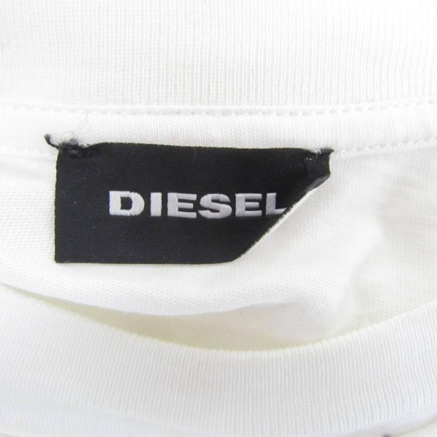 DIESEL ディーゼル ロゴ 長袖カットソー ホワイト 楽天市場】ディーゼル（DIESEL）メンズ 訳あり Tシャツ 長袖 ホワイト