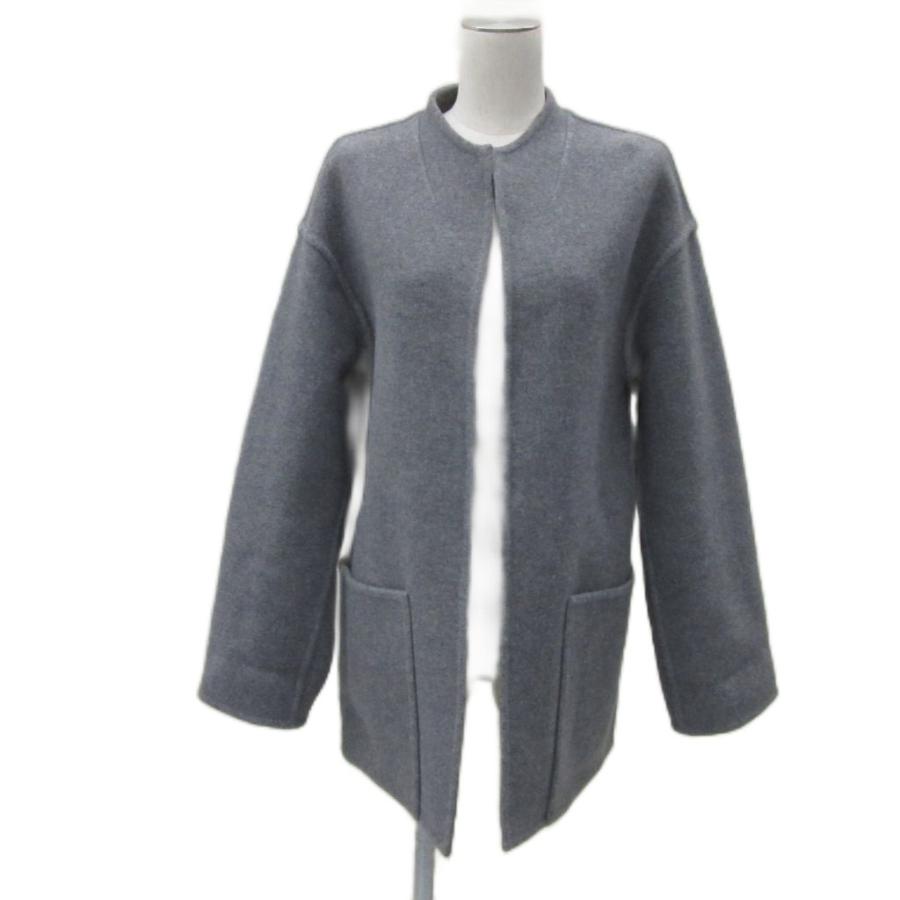 ASTRAETアストラット　ノーカラーコート アストラット ASTRAET ノーカラーコート 0 グレー 前開き ミドル丈