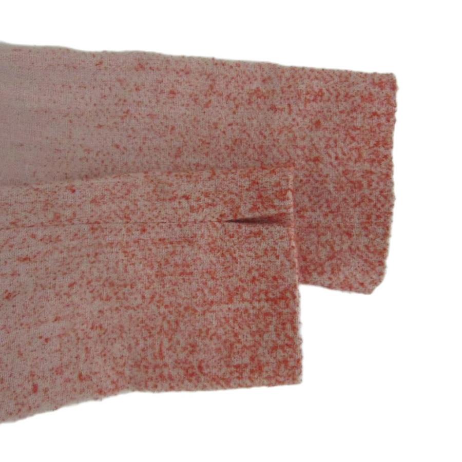 シビラ SYBILLA ワンピース ひざ丈 七分袖 ラウンドネック M 赤 レッド