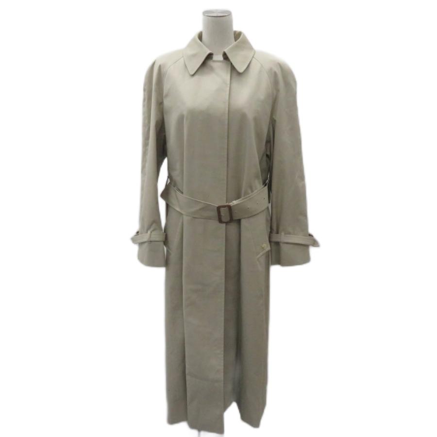 【美品】Aquascutum ベルト付ギャバジントレンチコート インナーライナー Aquascutum (アクアスキュータム) 総裏チェック ウエストベルト ダブル