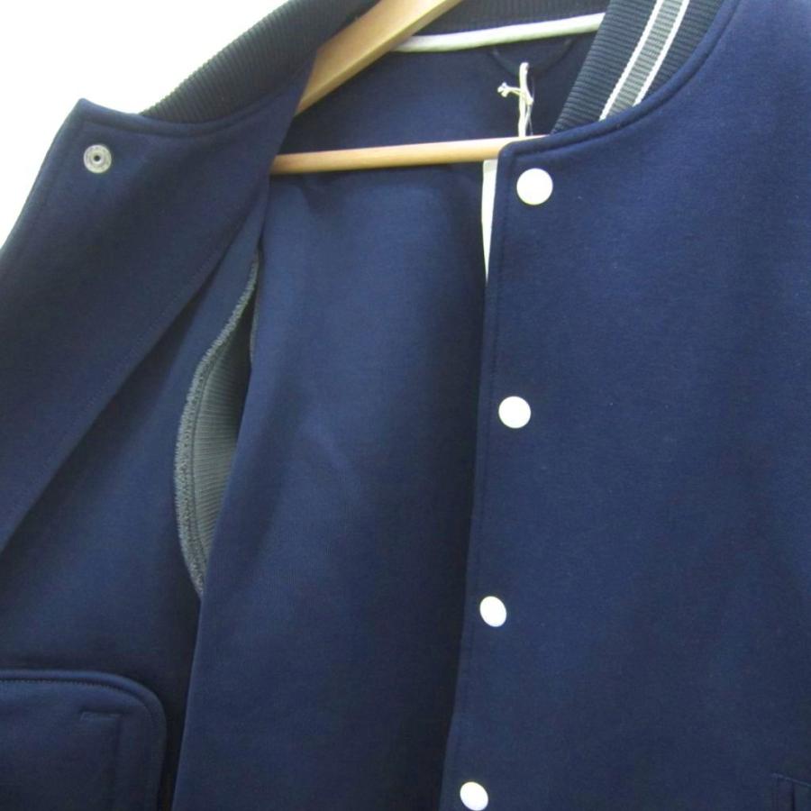 イタリア製 beams ウールブルゾン ドリズラー ダブルジップ M〜L 紺 イタリア製 beams ウールブルゾン ドリズラー ダブルジップ M〜L 紺