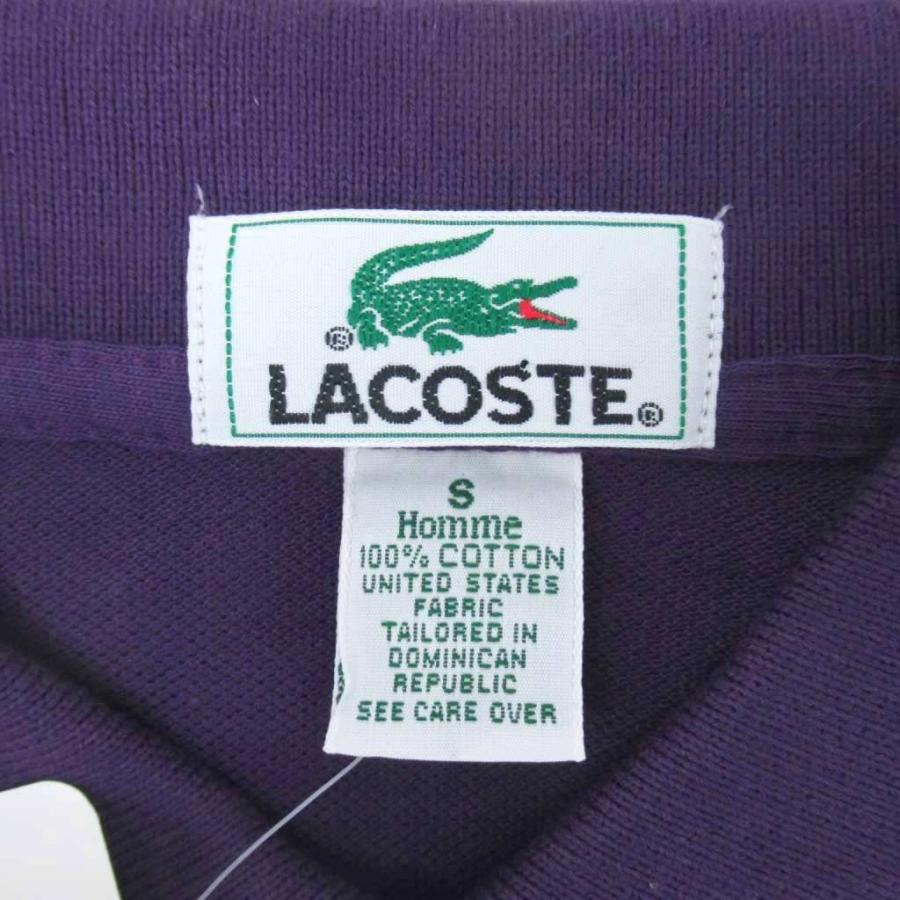 LACOSTE（ラコステ） 未使用品 ポロシャツ 半袖 ポロカラー S 紫
