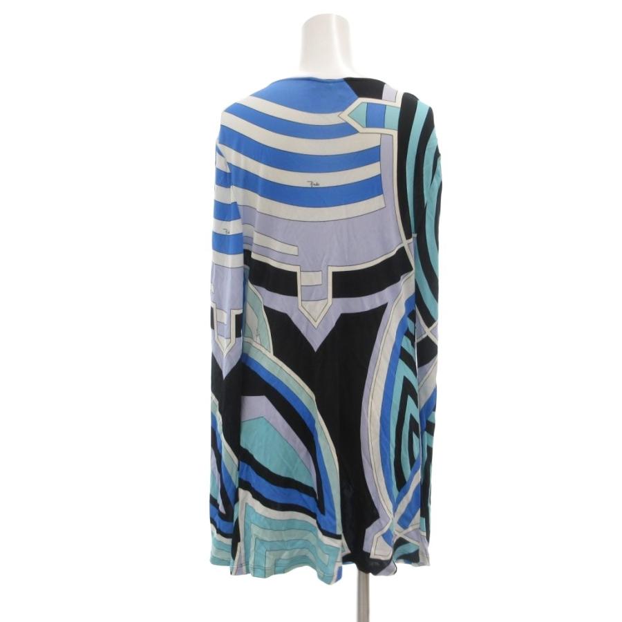 エミリオプッチ EMILIO PUCCI チュニック カットソー I44 ブルー系