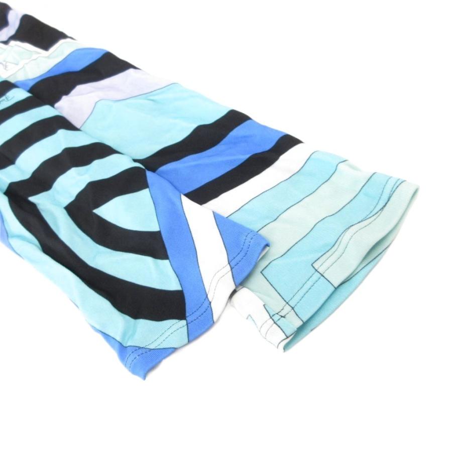 エミリオプッチ EMILIO PUCCI チュニック カットソー I44 ブルー系