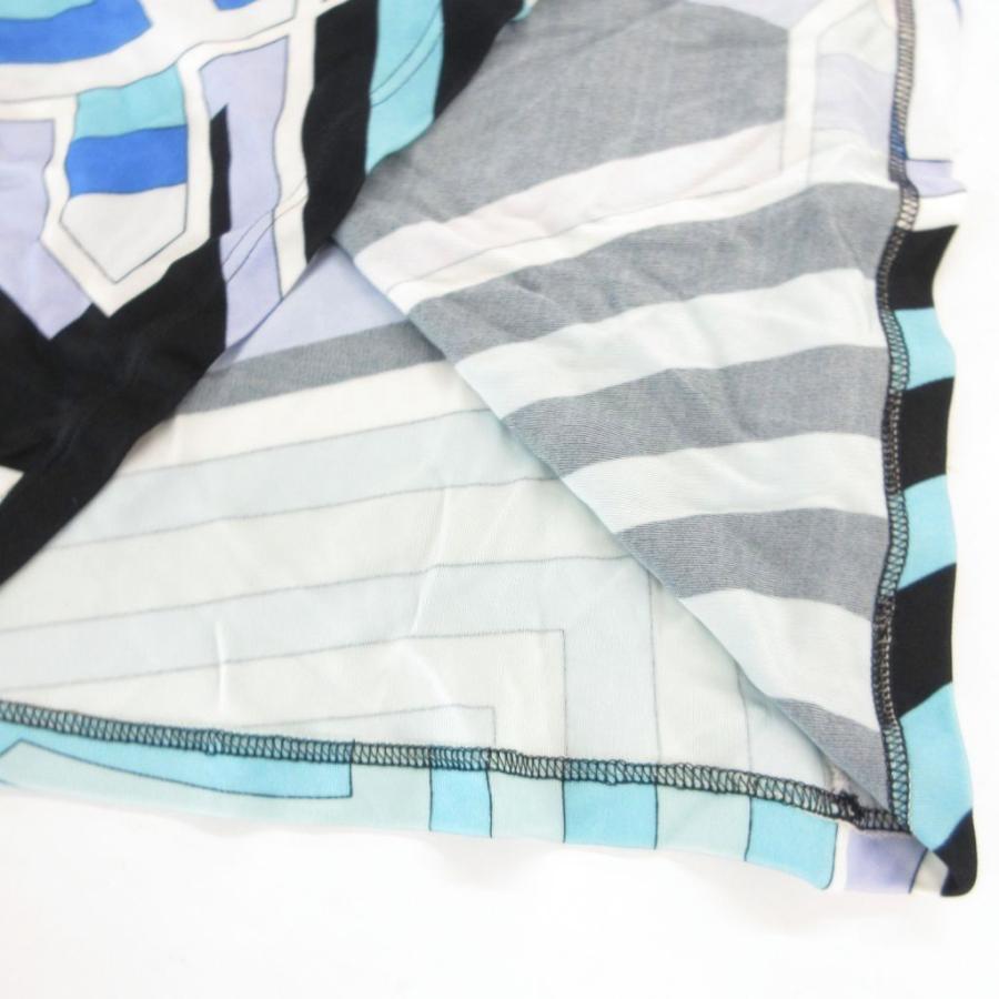 エミリオプッチ EMILIO PUCCI チュニック カットソー I44 ブルー系