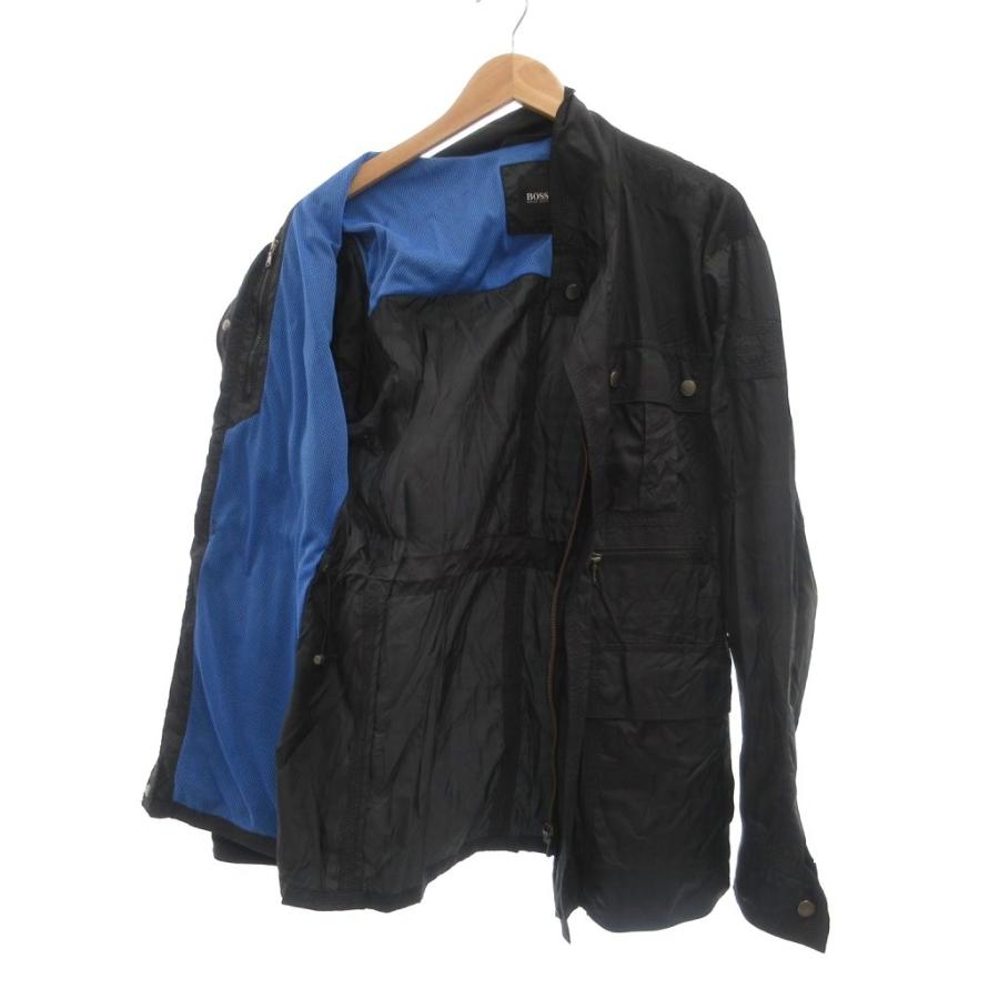 ヒューゴボス HUGO BOSS M-65型 ミリタリー ナイロン ジャケット 48 黒