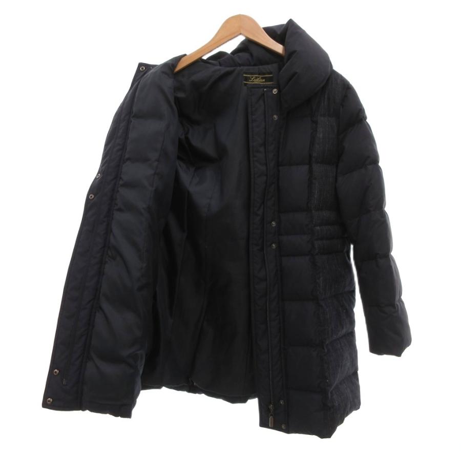 leilian レリアン ダウンコート ジャケット 11号 レリアン Leilian ダウンコート ロング ステンカラー 11 紺 ネイビー