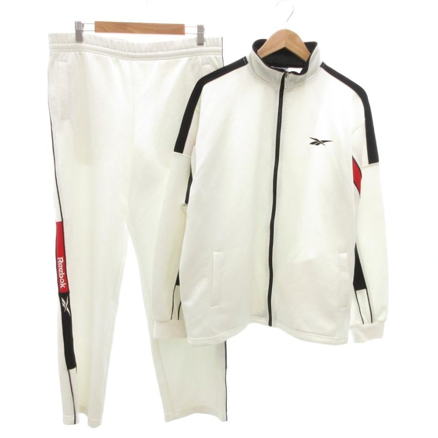 Reebok（リーボック） ジャージ セットアップ LL L 白 ホワイト ライン 