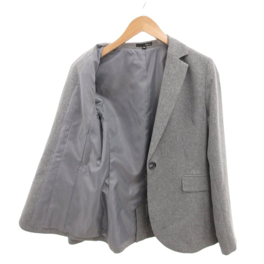 未使用品 ラナン RANAN テーラードジャケット M 灰色 グレー