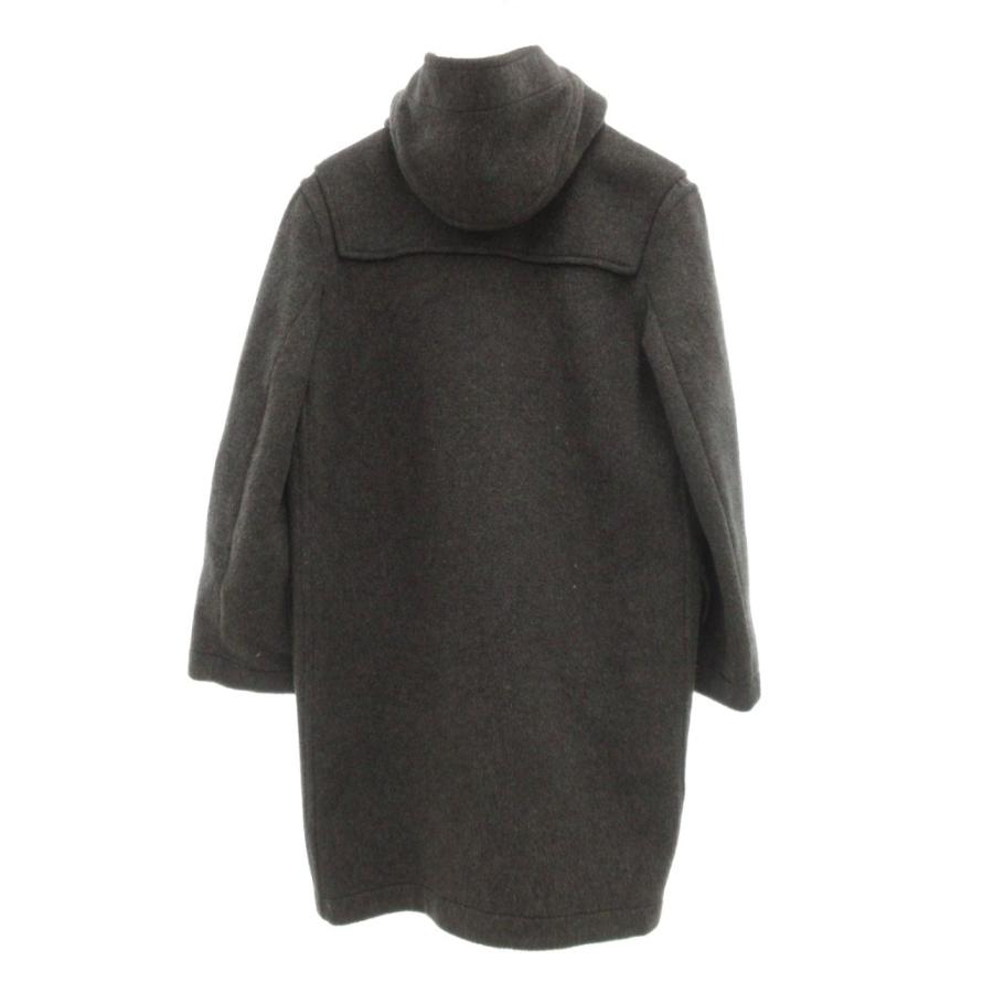 【極美品】グローバーオール ダッフルコート チェック チャコールグレー ロング丈 グローバーオール Gloverall モリス ダッフルコート 裏チェック 膝丈