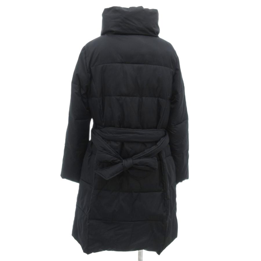 タラッシオ Talassio ダウンコート M 黒 ブラック ロング丈 スタンド