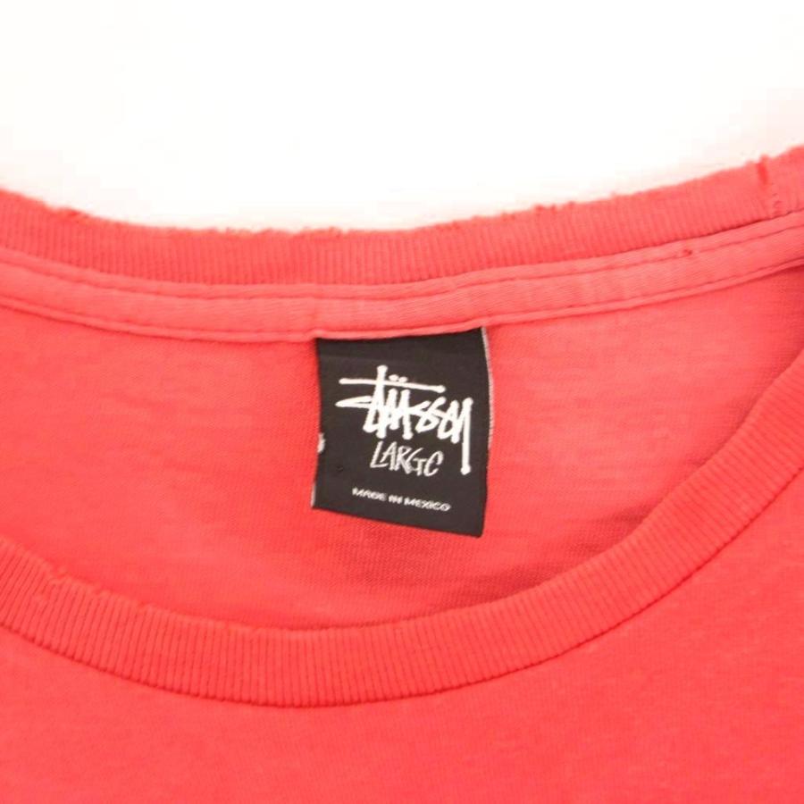 STUSSY（ステューシー） STUSSY Tシャツ L 赤 レッド ロゴプリント