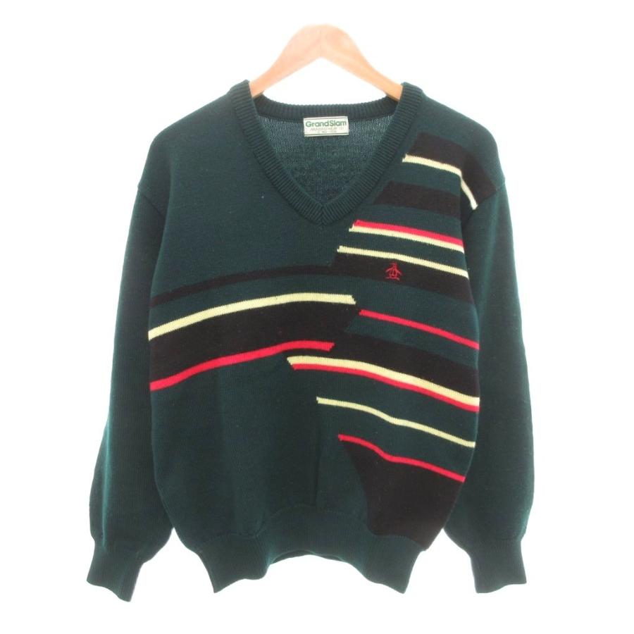 マンシングウェアMunsingwear セーター　ニット　ウール　ラム　LL マンシングウェア MUNSINGWEAR Grand Slam セーター ニット ウール 2