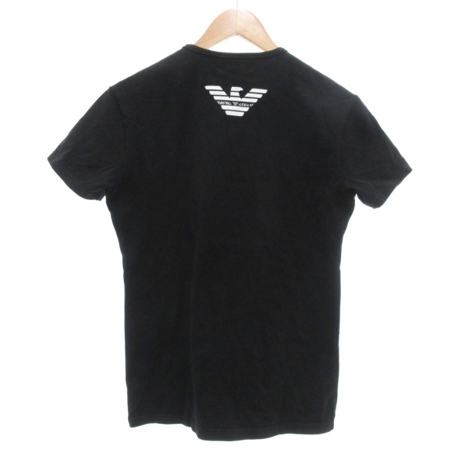 EMPORIO ARMANI エンポリオアルマーニ 美品 Tシャツ L 黒 ブラック 