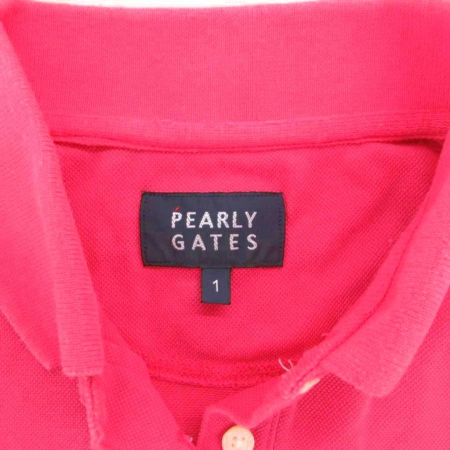 パーリーゲイツ PEARLY GATES ポロシャツ 1 ピンク 半袖 ロゴデザイン