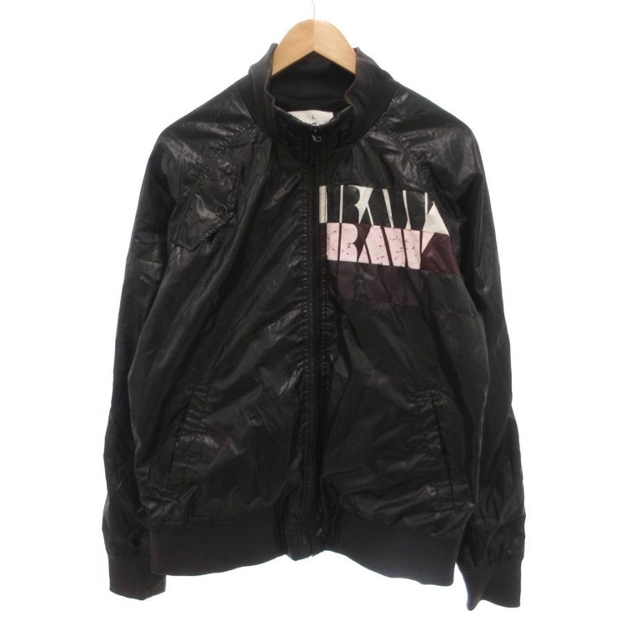 ジースターロウ G-Star RAW ブルゾン L 黒 ブラック スタンドカラー