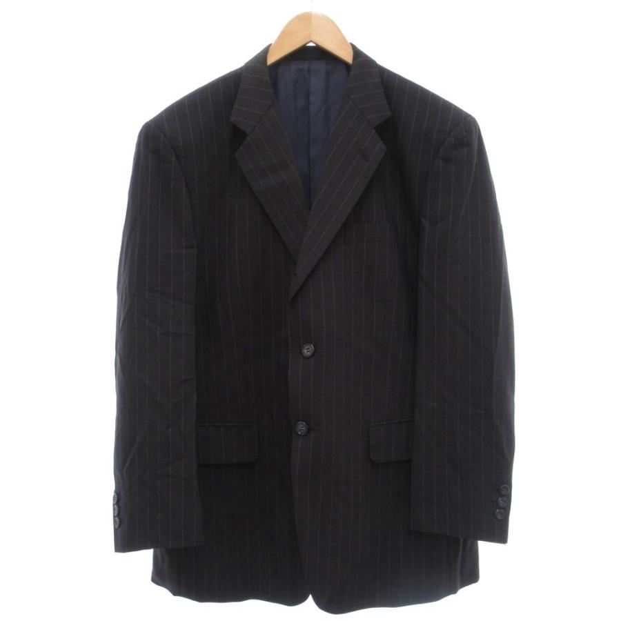 美品　DORMEUIL ドーメル　ビジネススーツ　セットアップ　ダブルスーツ　黒 ドーメル DORMEUIL スーツ セットアップ テーラードジャケット パンツ