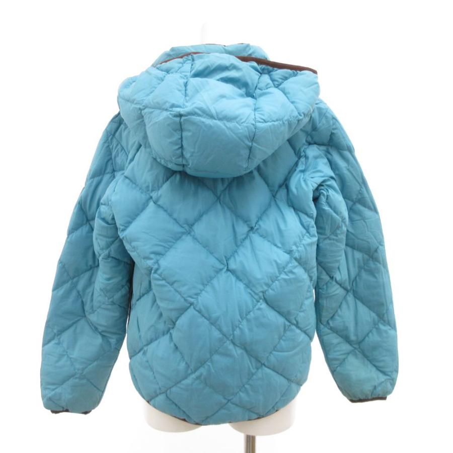 モンベル Montbell ダウンジャケット キルティング ロゴ刺繍 160 茶