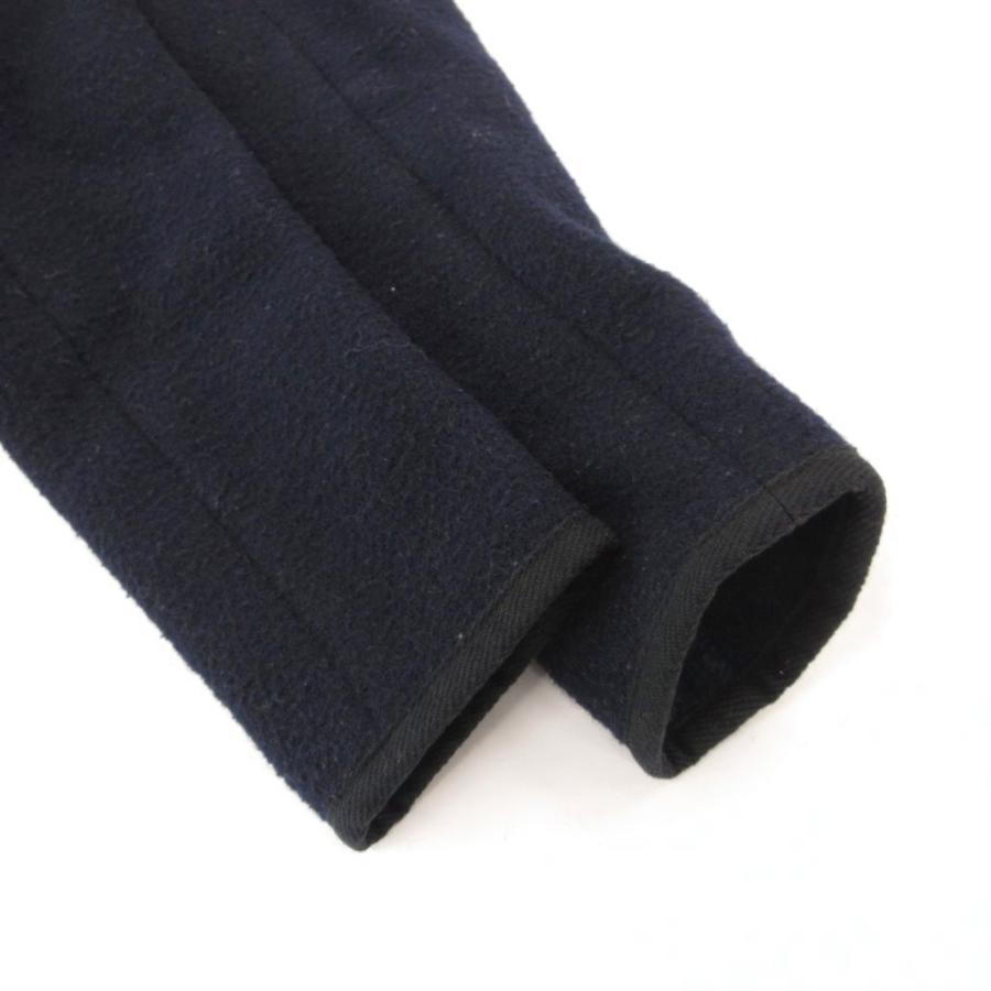 ダントン DANTON ウールモッサ フードジャケット 34 紺 ネイビー